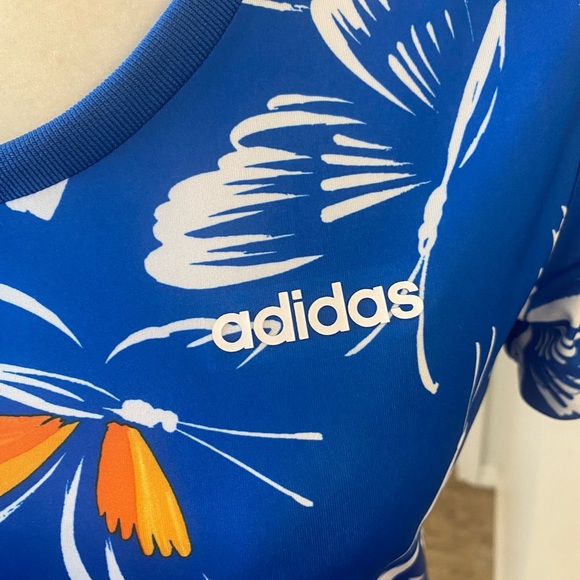 Adidas X Farm Rio Blue Butterfly Dress - Picture 6 of 7